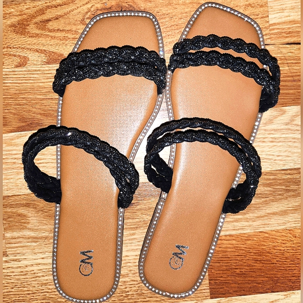 Gorgeous blinged sparkly sandals